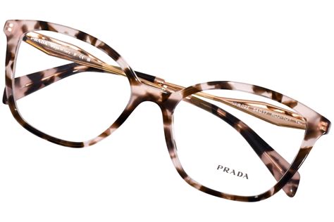 prada pink turtoise|Prada PR 02ZV ROJ1O1 Eyeglasses Women's Pink Tortoise Full .